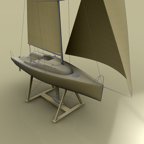 yacht columbia 3d model - Yacht Columbia Sail... by Leeift